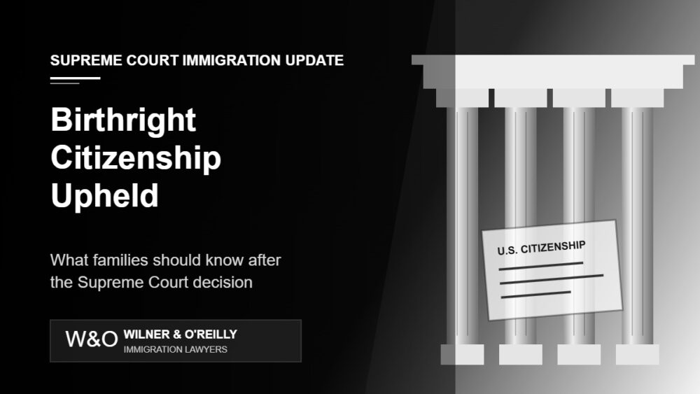 Supreme Court birthright citizenship immigration update