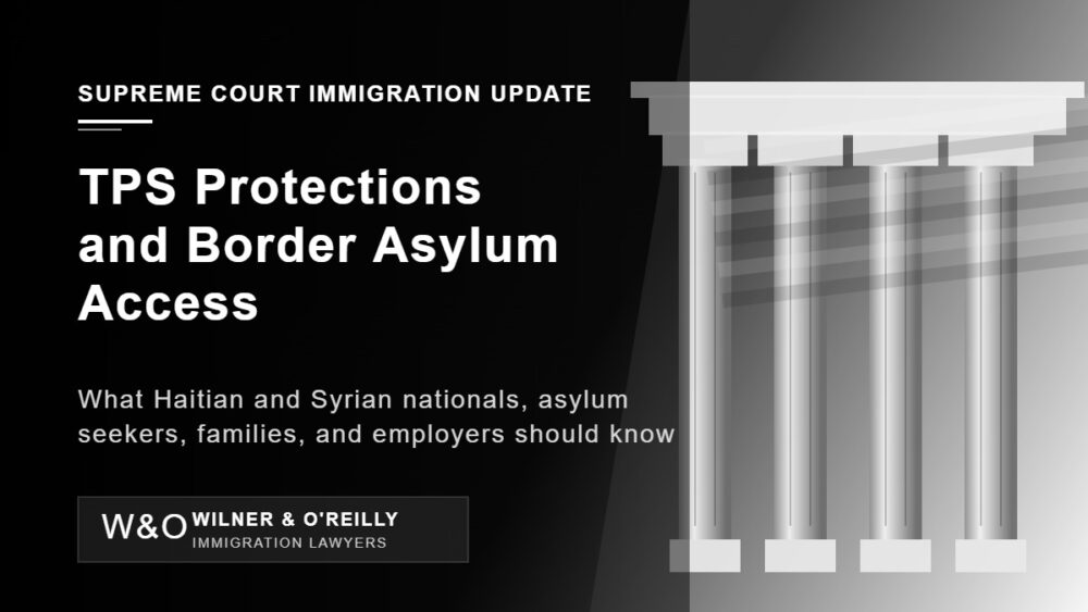 Supreme Court immigration update on TPS protections and border asylum access