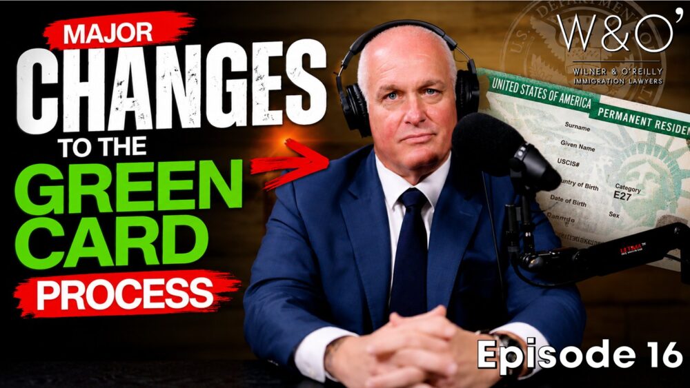Richard Wilner discusses Adjustment of Status green card process on ImmiGreat Podcast Episode 16