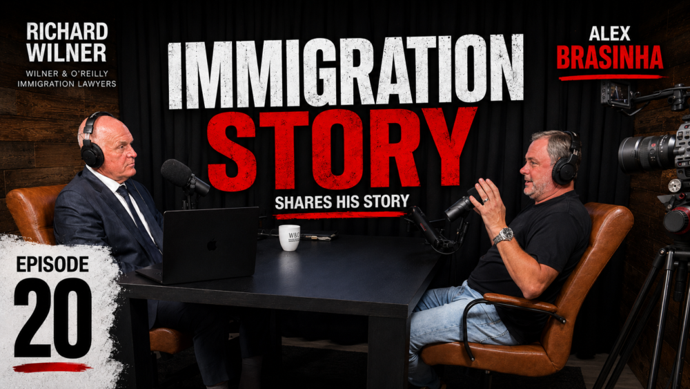 Richard Wilner interviews Alex Brasinha Dos Santos about his L-1A and EB-1C immigration journey in ImmiGreat Podcast Episode 20