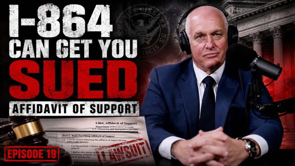 Richard Wilner discusses I-864 liability after divorce in ImmiGreat Podcast Episode 19