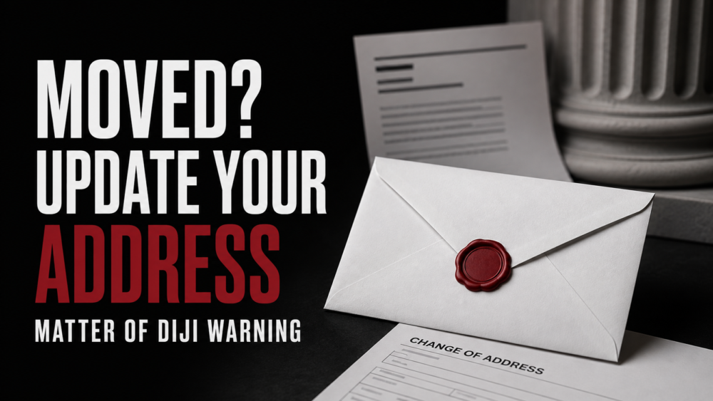 Matter of Diji warning to update addresses with immigration agencies