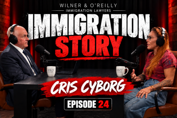 Richard Wilner interviews Cris Cyborg about her immigration story in ImmiGreat Podcast Episode 24.