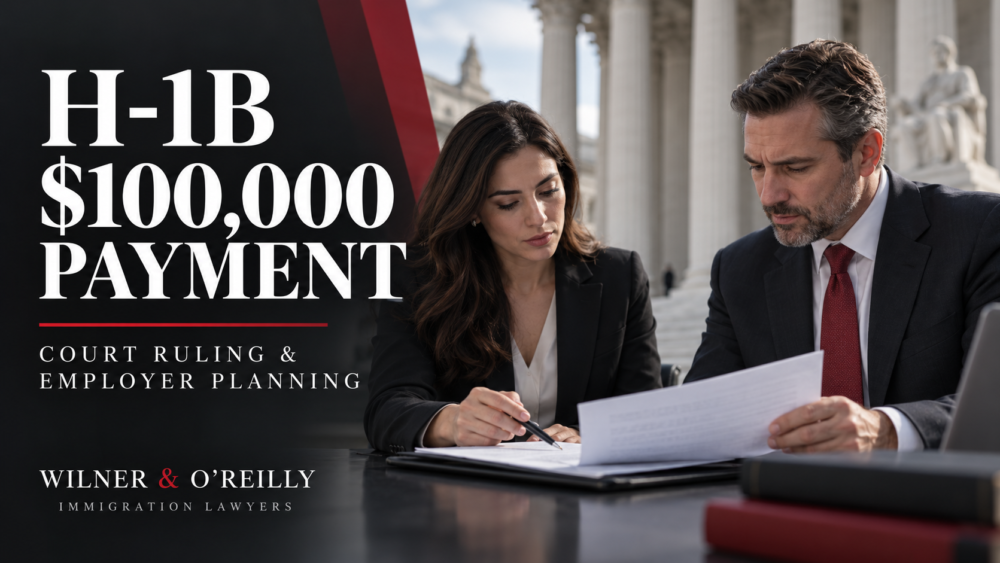 H-1B $100,000 payment court ruling and employer planning featured graphic
