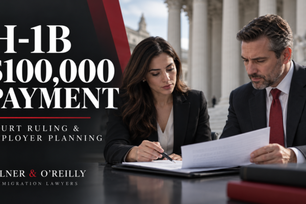 H-1B $100,000 payment court ruling and employer planning featured graphic