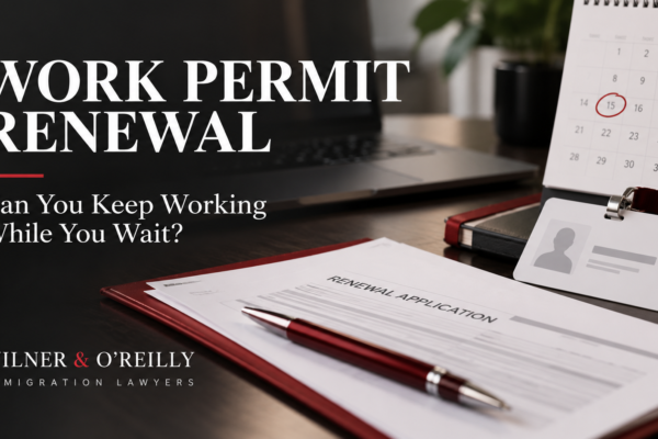 Calendar and renewal paperwork on a work desk illustrating employment authorization renewal planning